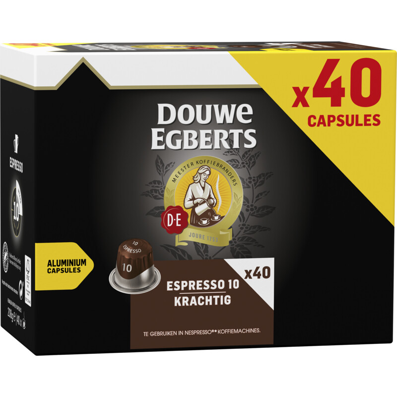 Een afbeelding van Douwe Egberts Espresso krachtig capsules