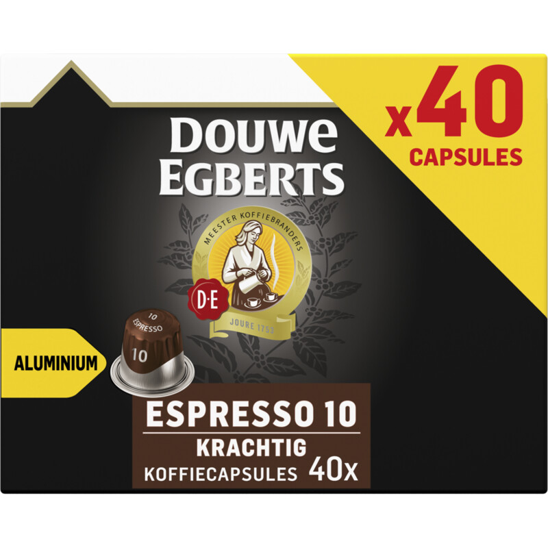 Een afbeelding van Douwe Egberts Espresso krachtig capsules