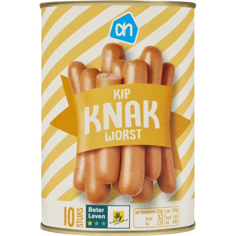 Een afbeelding van AH Kip knakworst