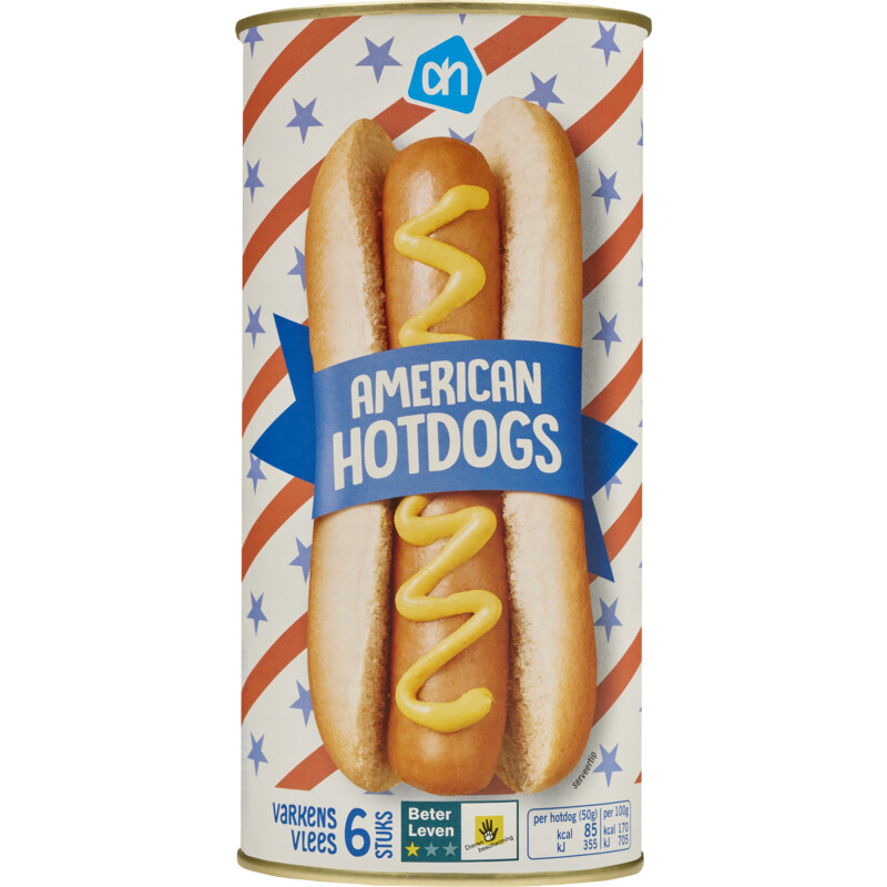 Een afbeelding van AH American hotdogs