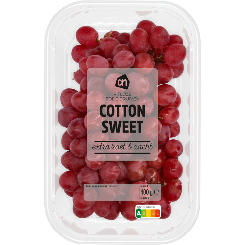Een afbeelding van AH Cotton Sweet pitloze rode druiven