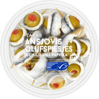 Afbeelding van Tapas ansjovis olijfspiesjes