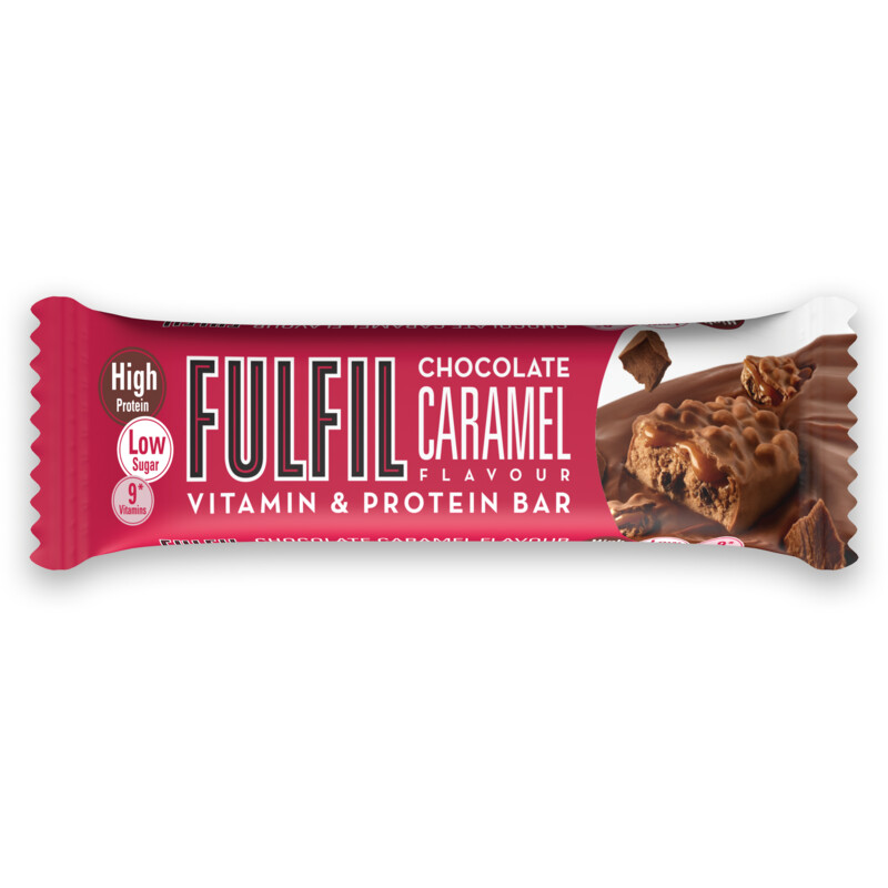 Een afbeelding van FulFil Vitamin & protein bar chocolate caramel