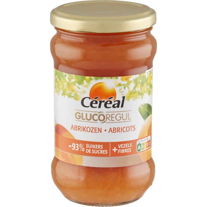 Een afbeelding van Céréal Glucoregul jam abrikozen minder suikers