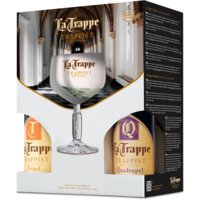 Een afbeelding van La Trappe Giftpack 4x33cl + glas