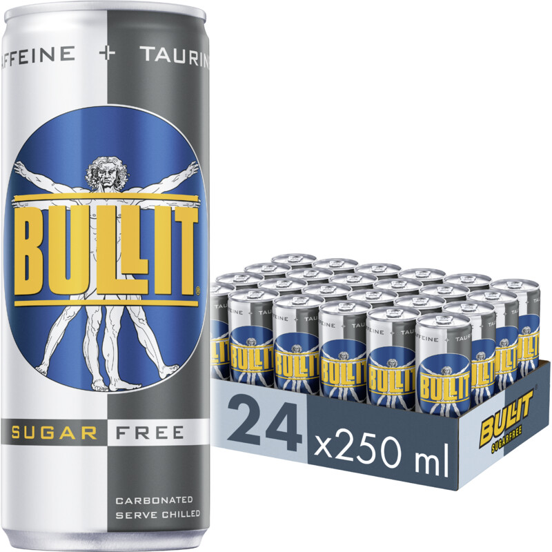 Een afbeelding van Bullit Energy drink suikervrij 24-pack