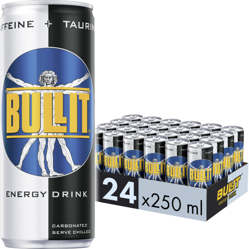 Een afbeelding van Bullit Energy drink 24-pack