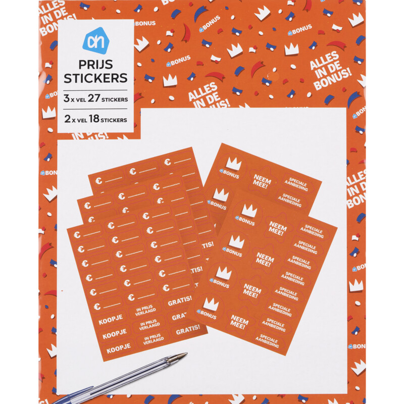 wekelijks Baron psychologie AH Stickers Koningsdag bestellen | Albert Heijn