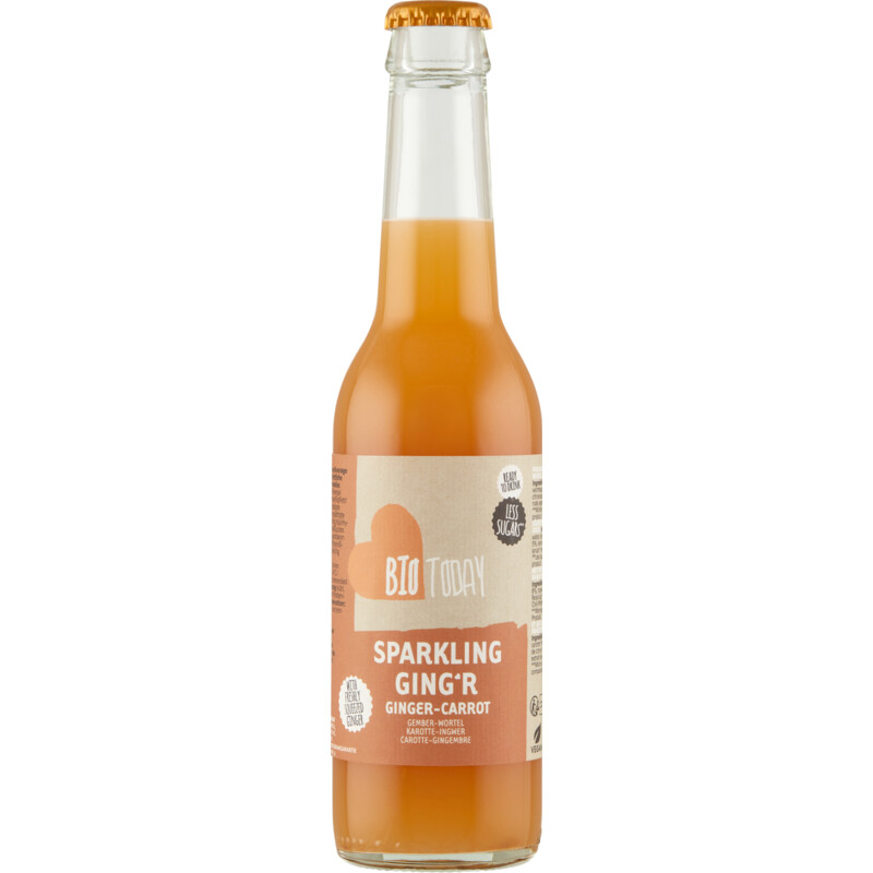 Een afbeelding van BioToday Sparkling ginger carrot