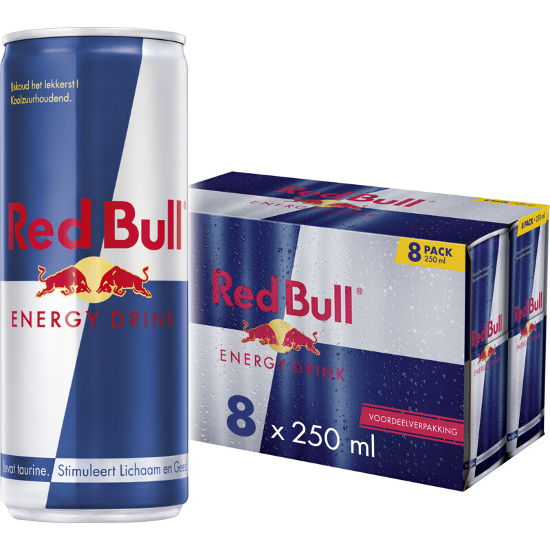 Een afbeelding van Red Bull Energy drink 8-pack voordeelverpakking
