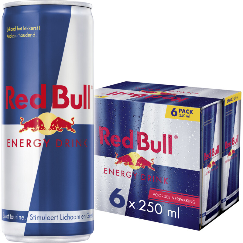 Een afbeelding van Red Bull Energy drink 6-pack voordeelverpakking