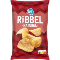 Een afbeelding van AH Ribbelchips naturel