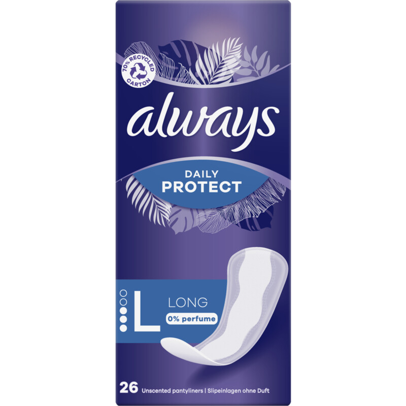 Een afbeelding van Always Protect long 0% perfume inlegkruisje