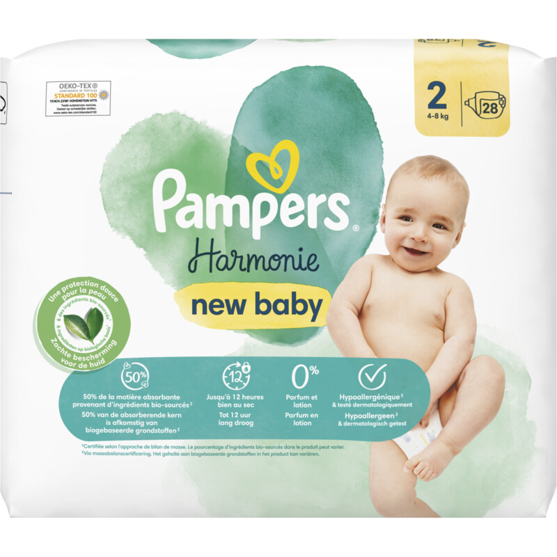 Pampers Harmonie new baby luiers maat 2 reserveren Albert Heijn