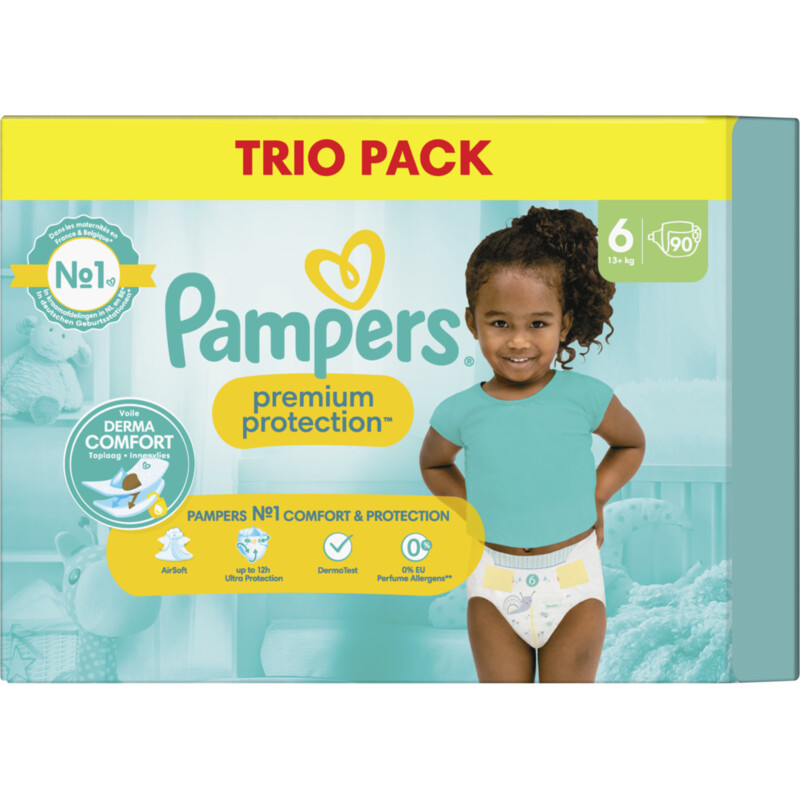 Pampers Premium protection luiers 6 trio pack bestellen | Albert Heijn