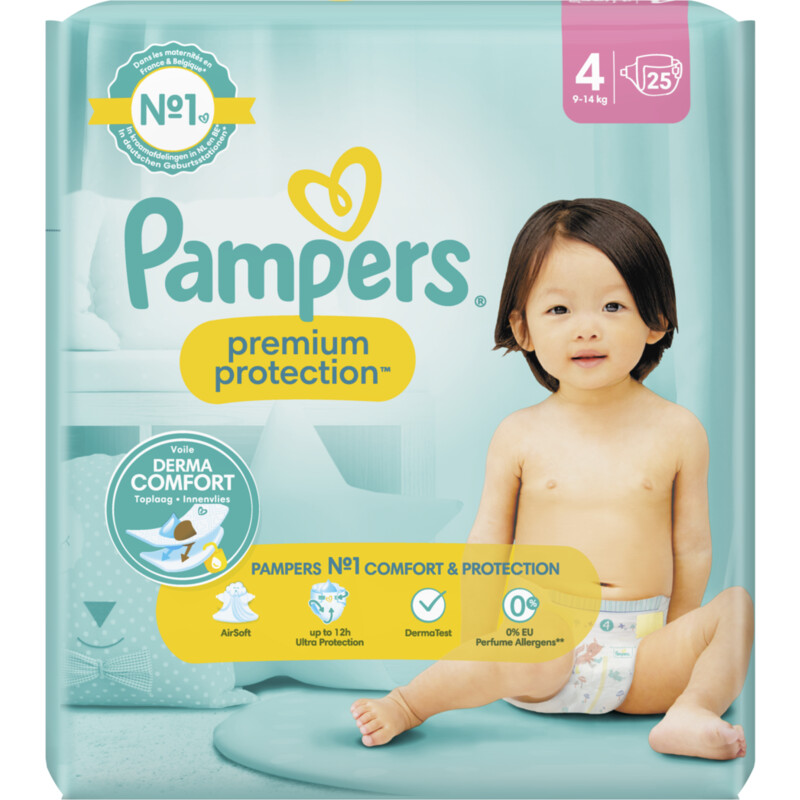 Een afbeelding van Pampers Premium protection luiers maat 4