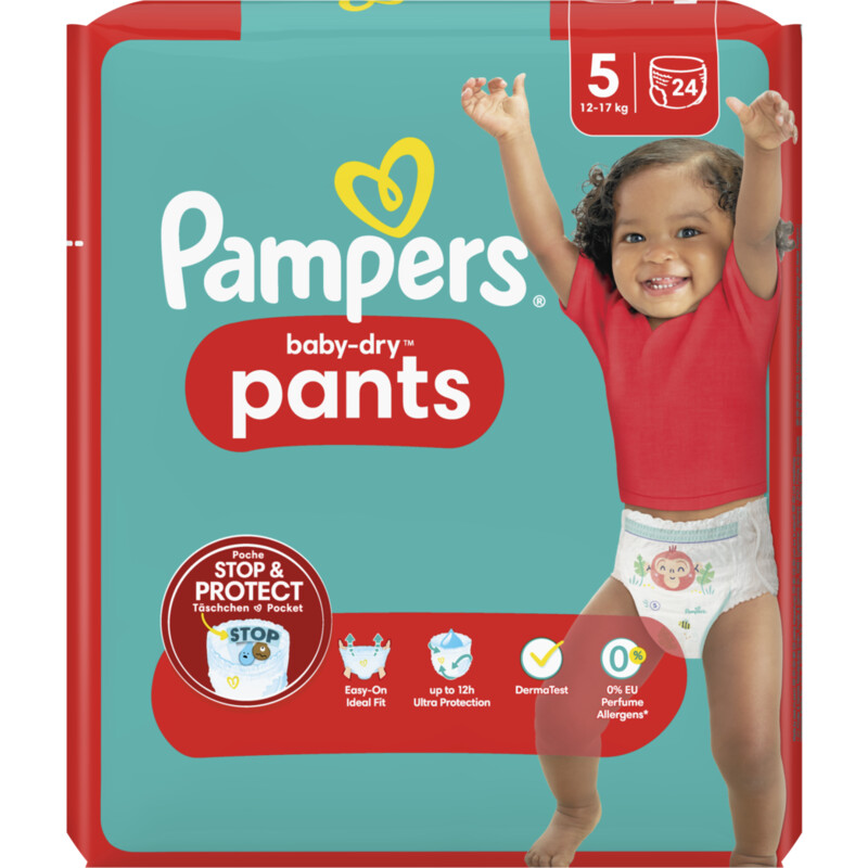 Een afbeelding van Pampers Baby-dry pants luierbroekjes maat 5