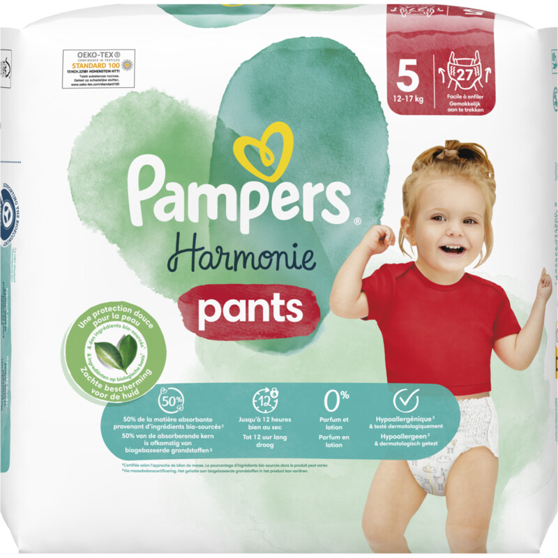 Verdeelstuk kloof Ingang Pampers Harmonie pants luierbroekjes maat 5 bestellen | Albert Heijn