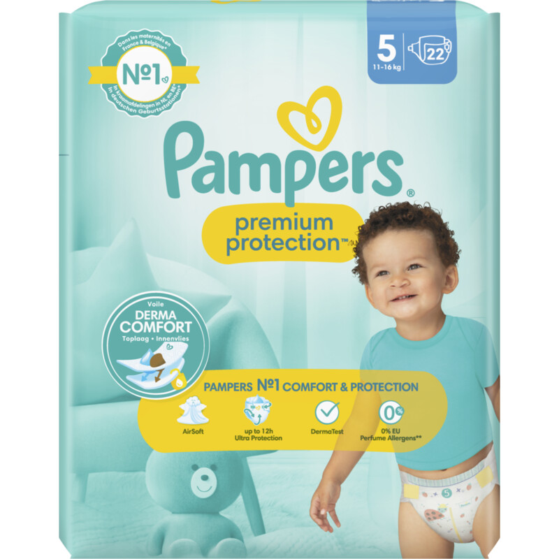 Pampers Premium protection luiers maat 5 bestellen | Albert Heijn