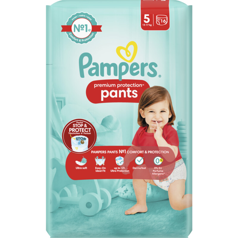 paar binding Uitscheiden Pampers Premium protection pants luierbroekjes 5 bestellen | Albert Heijn
