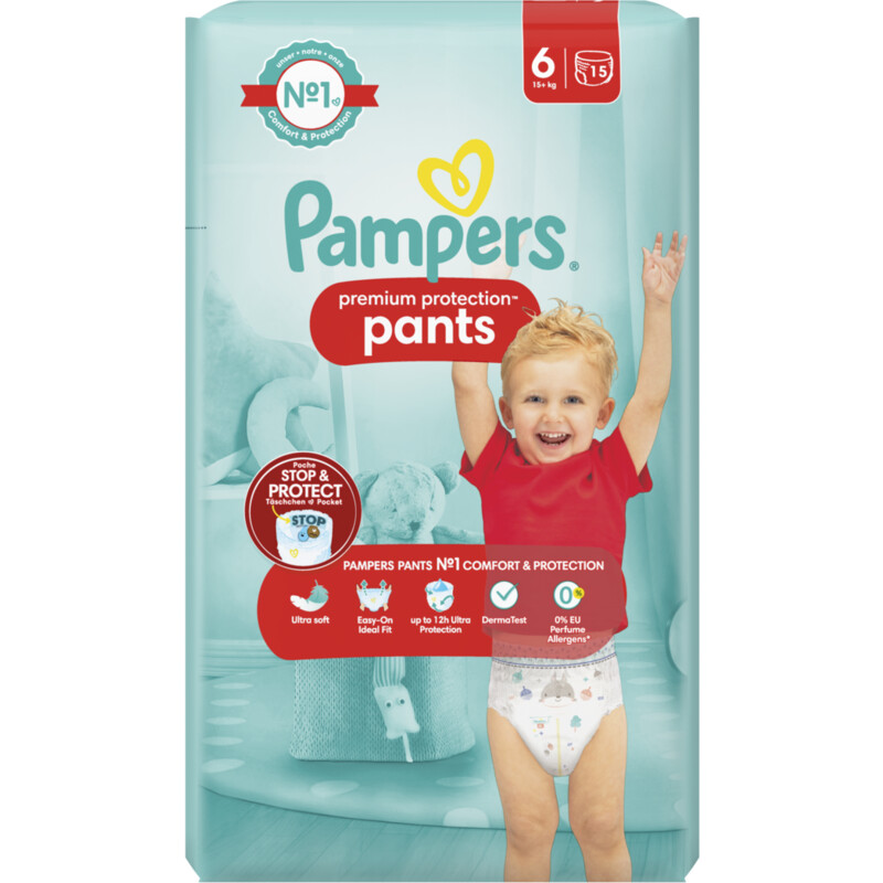 Een afbeelding van Pampers Premium protection pants luierbroekjes 6