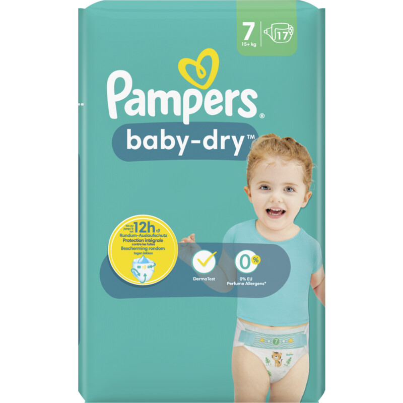 Ongeëvenaard Uitgaan van lijst Pampers Baby-dry luiers maat 7 bestellen | Albert Heijn