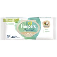 Een afbeelding van Pampers Harmonie coco 0% plastic baby wipes