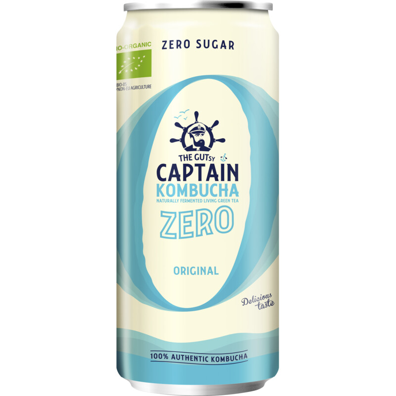 Een afbeelding van The Gutsy Captain Kombucha zero original
