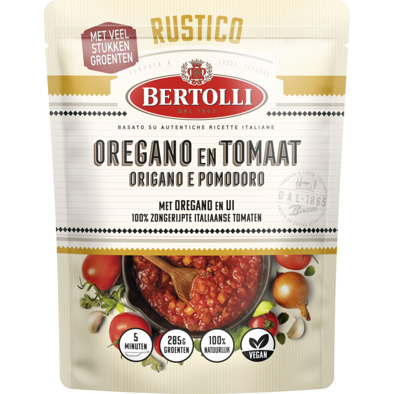 Een afbeelding van Bertolli Rustico oregano tomaat
