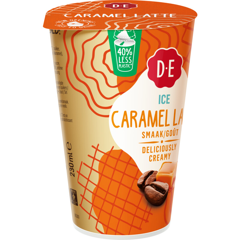 Een afbeelding van Douwe Egberts Ice caramel latte ijskoffie