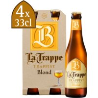 Een afbeelding van La Trappe Trappist blond 4-pack
