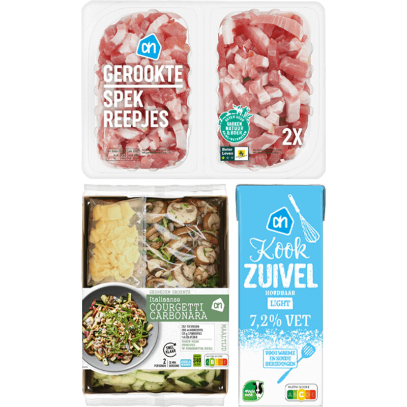 Een afbeelding van AH verspakket courgetti carbonara