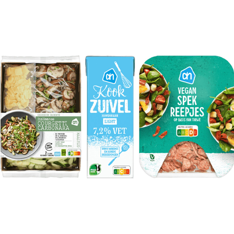 Een afbeelding van AH verspakket courgetti carbonara vega