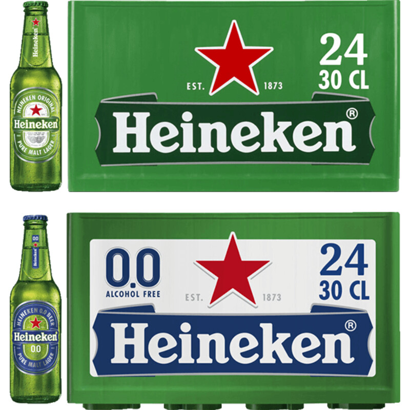 Een afbeelding van Heineken Bier & 0.0 alcoholvrij pakket