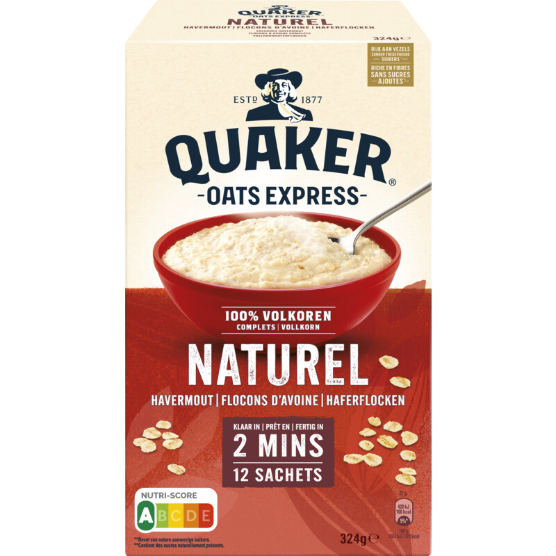 Een afbeelding van Quaker Oats express naturel havermout