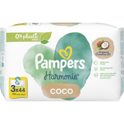pdp-image-Pampers Harmonie coconut 0% plastic babydoekjes