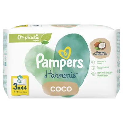 pdp-image-Pampers Harmonie coconut 0% plastic babydoekjes