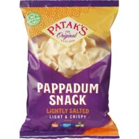 Een afbeelding van Patak's Pappadum snack lightly salted