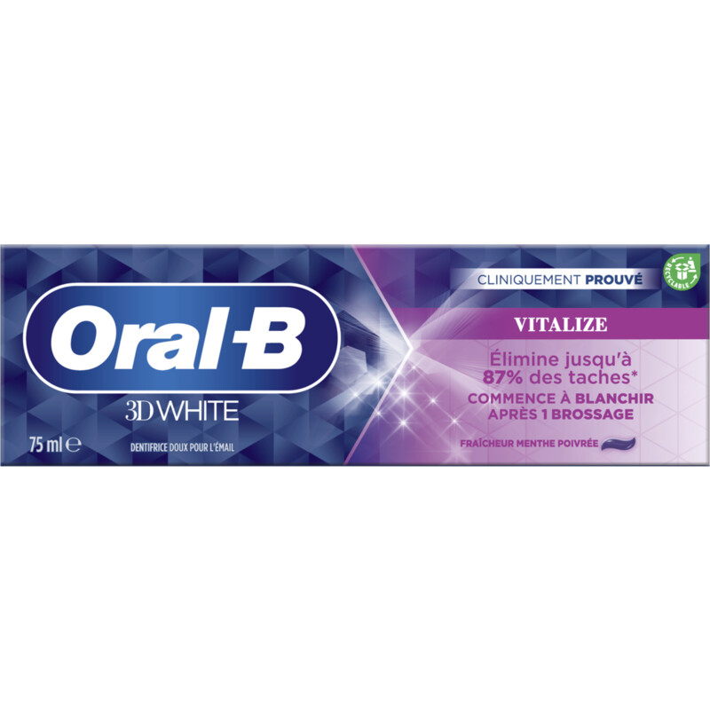 Leia Draaien heel veel Oral-B 3D white vitalize tandpasta bestellen | Albert Heijn