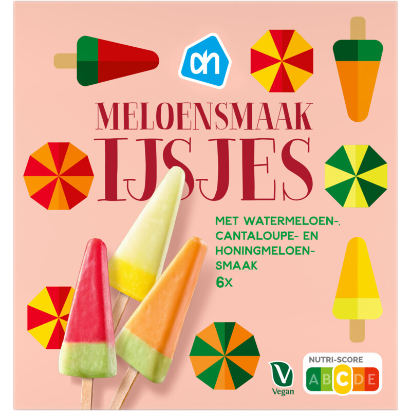 Een afbeelding van AH Meloensmaak ijsjes