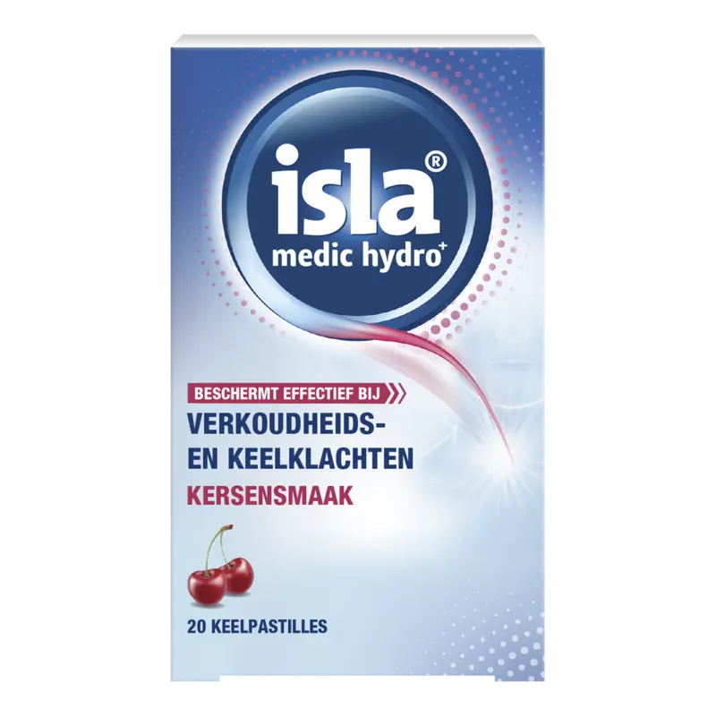 Isla Medic acute hydro+ kersen keelpastilles