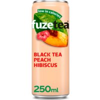 Een afbeelding van Fuze Tea Black ice tea peach hibiscus