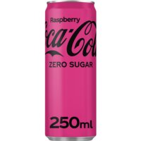 Een afbeelding van Coca-Cola Zero sugar raspberry