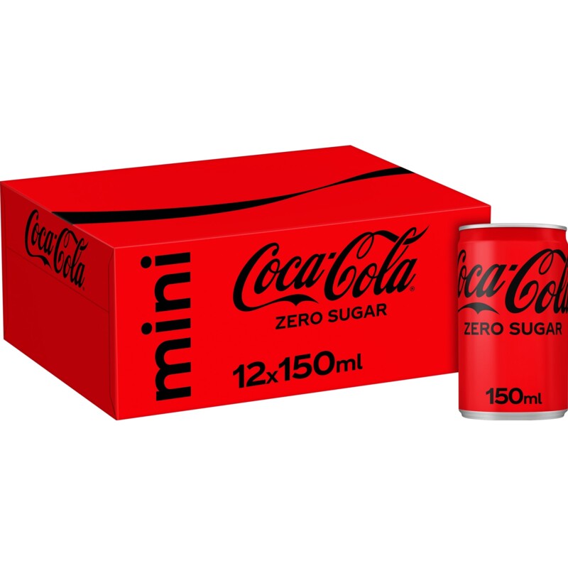 Een afbeelding van Coca-Cola Zero sugar mini 12-pack