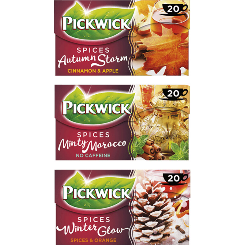Een afbeelding van Pickwick spices thee pakket