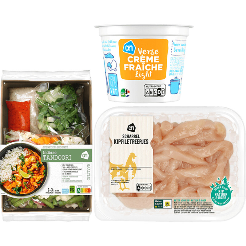 Een afbeelding van AH Gesneden verspakket Indiase Tandoori