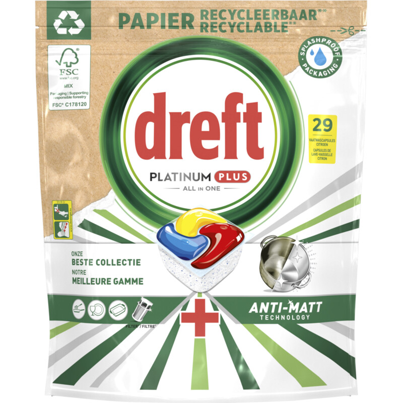 Een afbeelding van Dreft Platinum plus all in one
