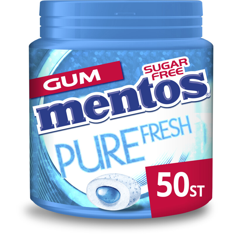 Een afbeelding van Mentos Gum Gum pure fresh freshmint sugarfree