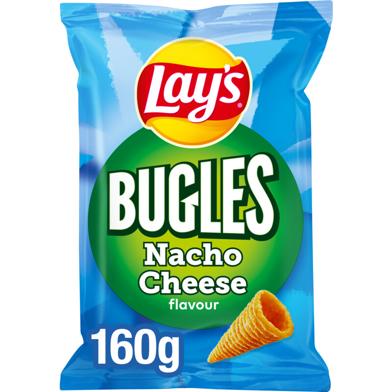 Een afbeelding van Lay's Bugles nacho cheese