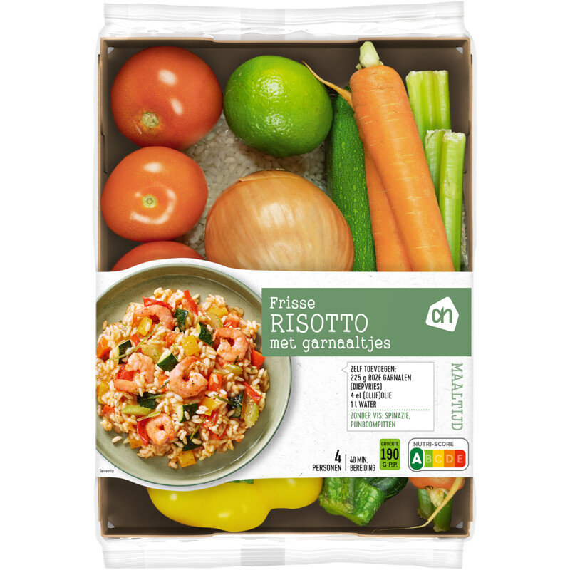 AH Frisse risotto met garnaal verspakket bestellen Albert Heijn